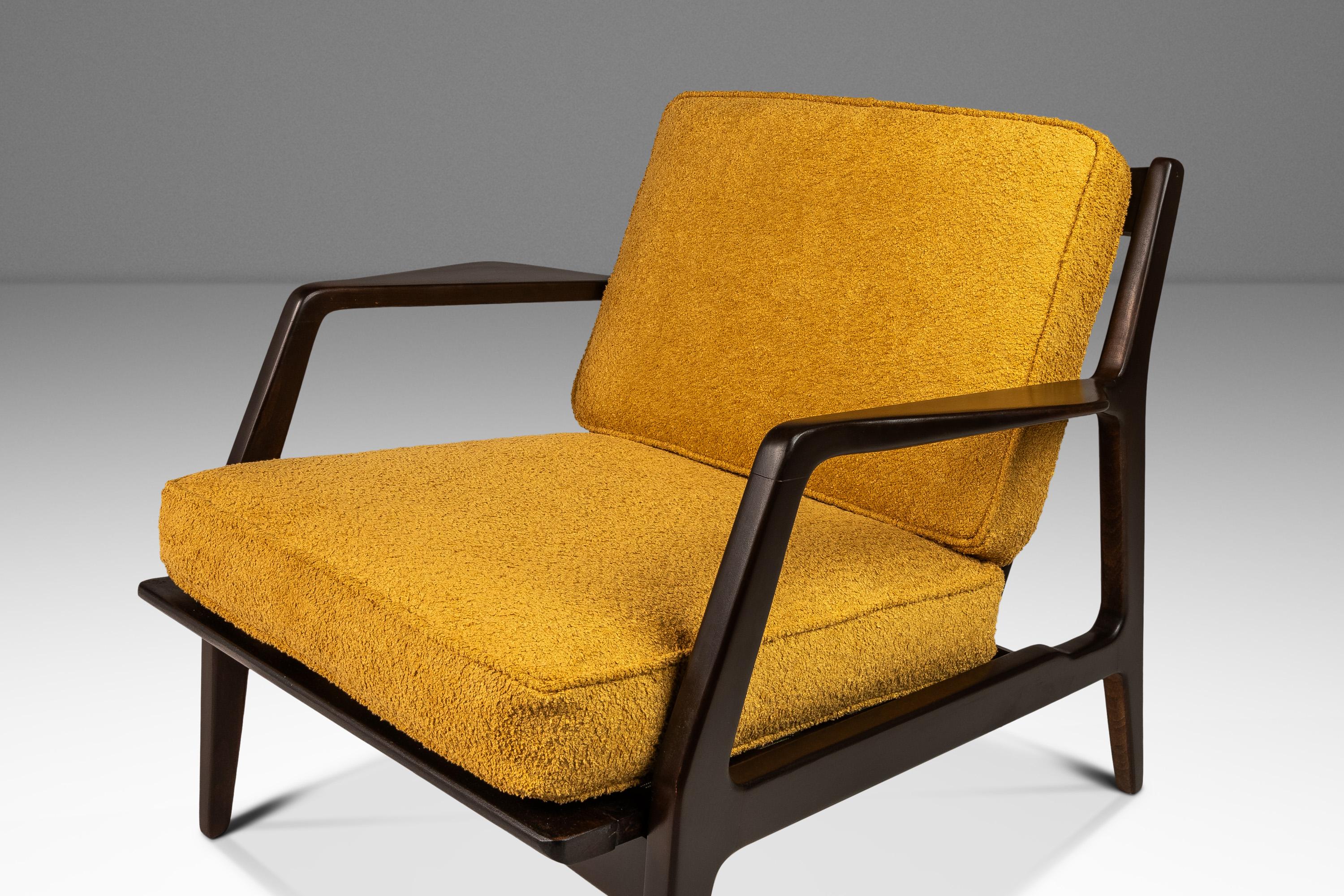 Model 596 Lounge Chair by Lawrence Peabody & Ib Kofod Larsen for Selig, c. 1950s For Sale 4