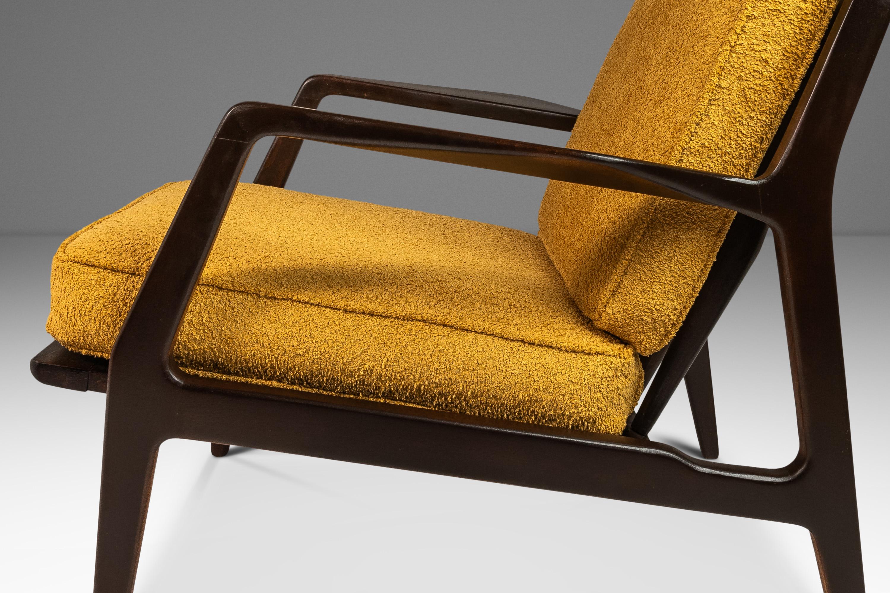 Model 596 Lounge Chair by Lawrence Peabody & Ib Kofod Larsen for Selig, c. 1950s For Sale 2
