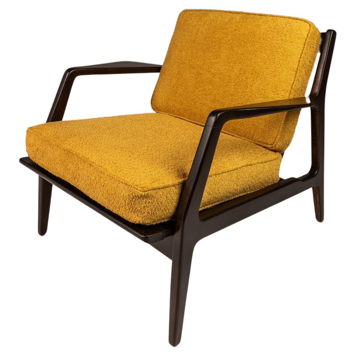 Model 596 Lounge Chair by Lawrence Peabody & Ib Kofod Larsen for Selig, c. 1950s For Sale