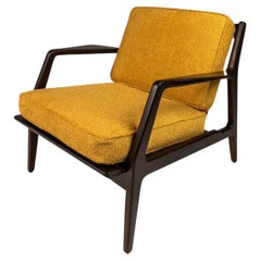 Chaise longue modèle 596 par Lawrence Peabody & Ib Kofod Larsen pour Selig, c.C. années 1950