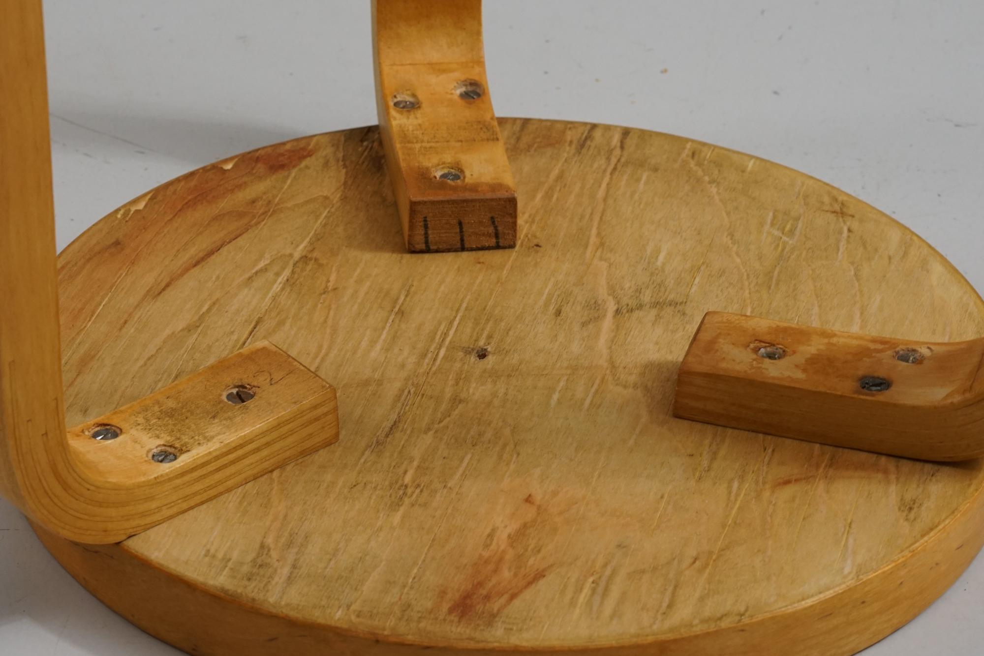 Mid-20th Century Model 60 Stool, Alvar Aalto, Artek, 1950/1960s For Sale