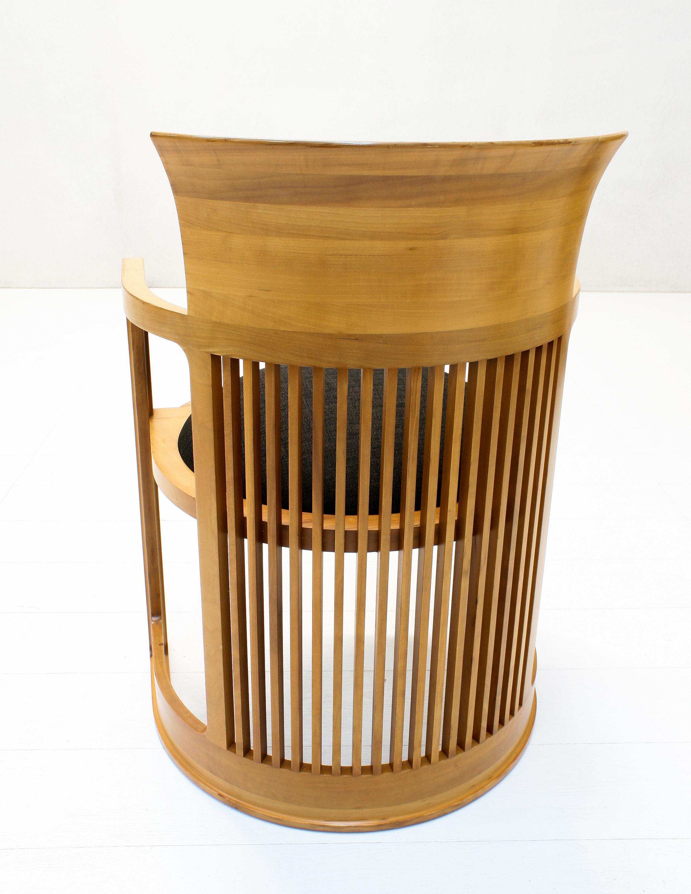 Model 606 Taliesin Barrel Armchairs by Frank Lloyd Wright for Cassina, 1986 5