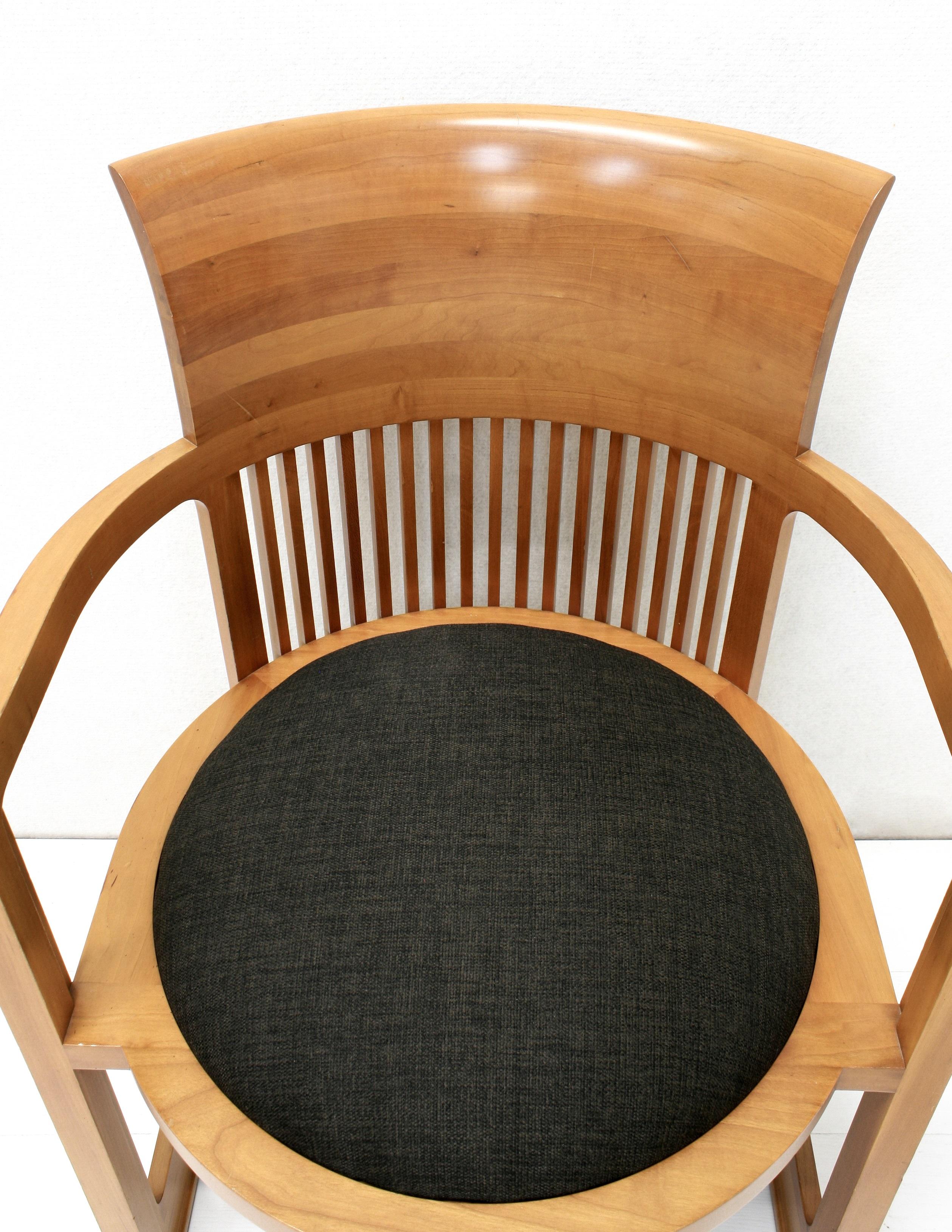 Model 606 Taliesin Barrel Armchairs by Frank Lloyd Wright for Cassina, 1986 1