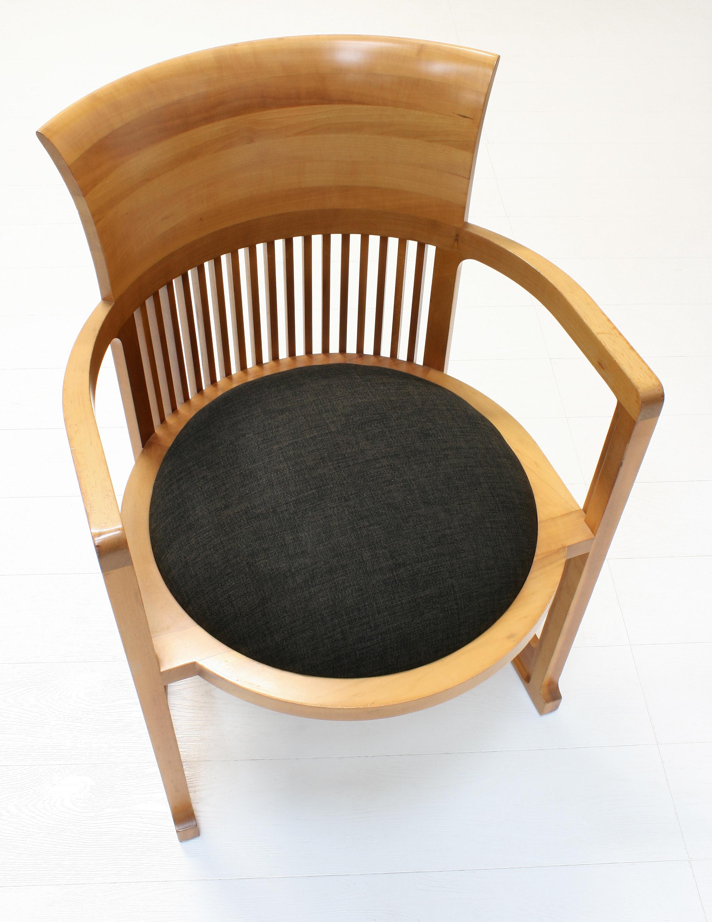 Model 606 Taliesin Barrel Armchairs by Frank Lloyd Wright for Cassina, 1986 2