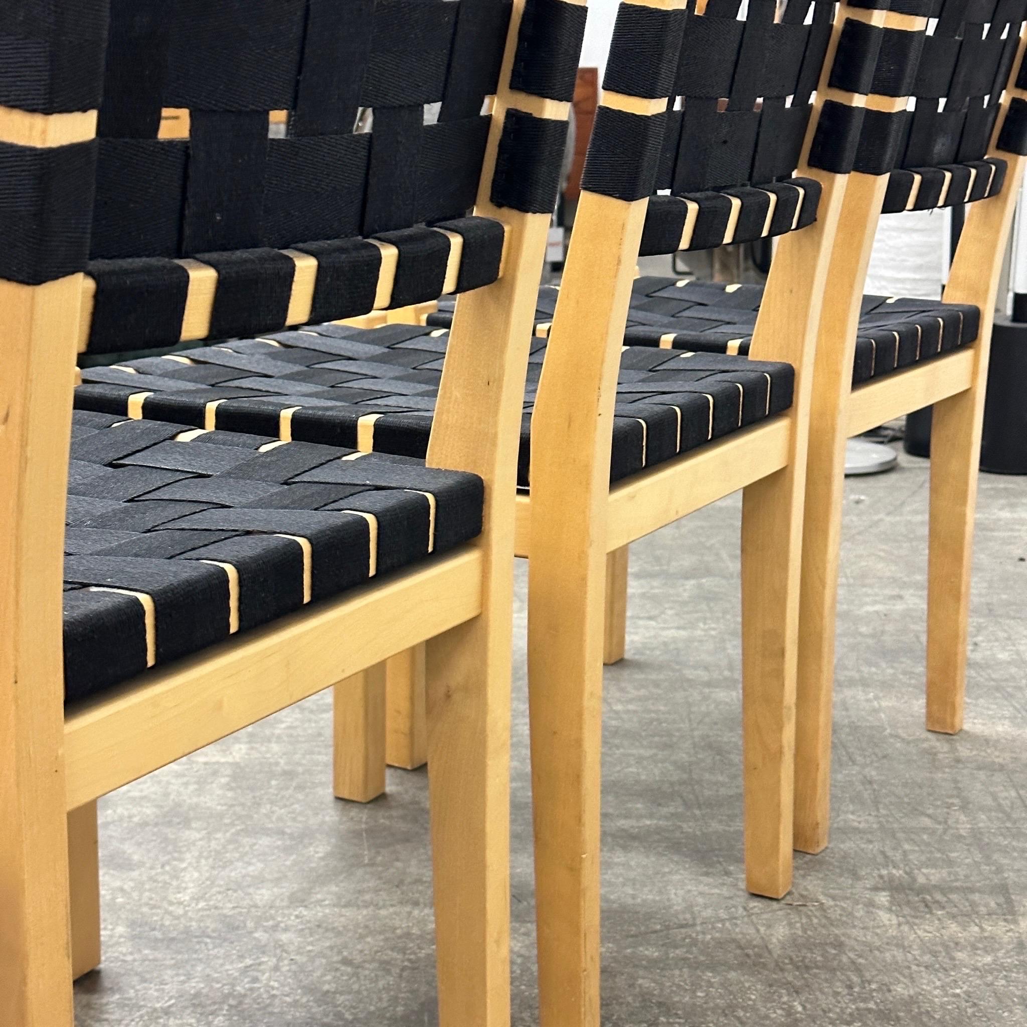 Birch Model 615 Chairs by Aino Aalto for Artek For Sale