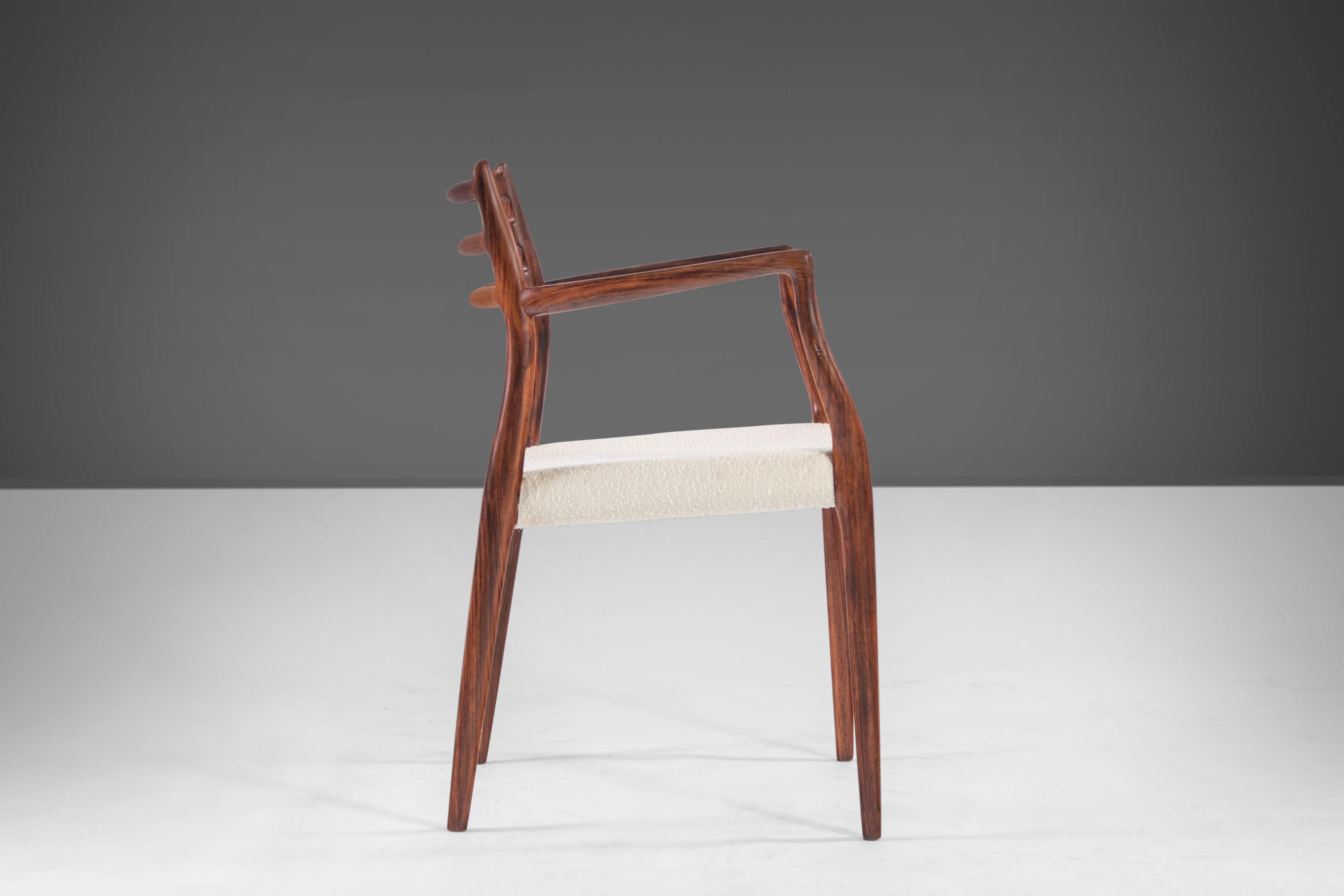 Danish Model 62 Rosewood Arm Chair by Niels Møller for J.L. Møllers, Denmark, c. 1962 For Sale