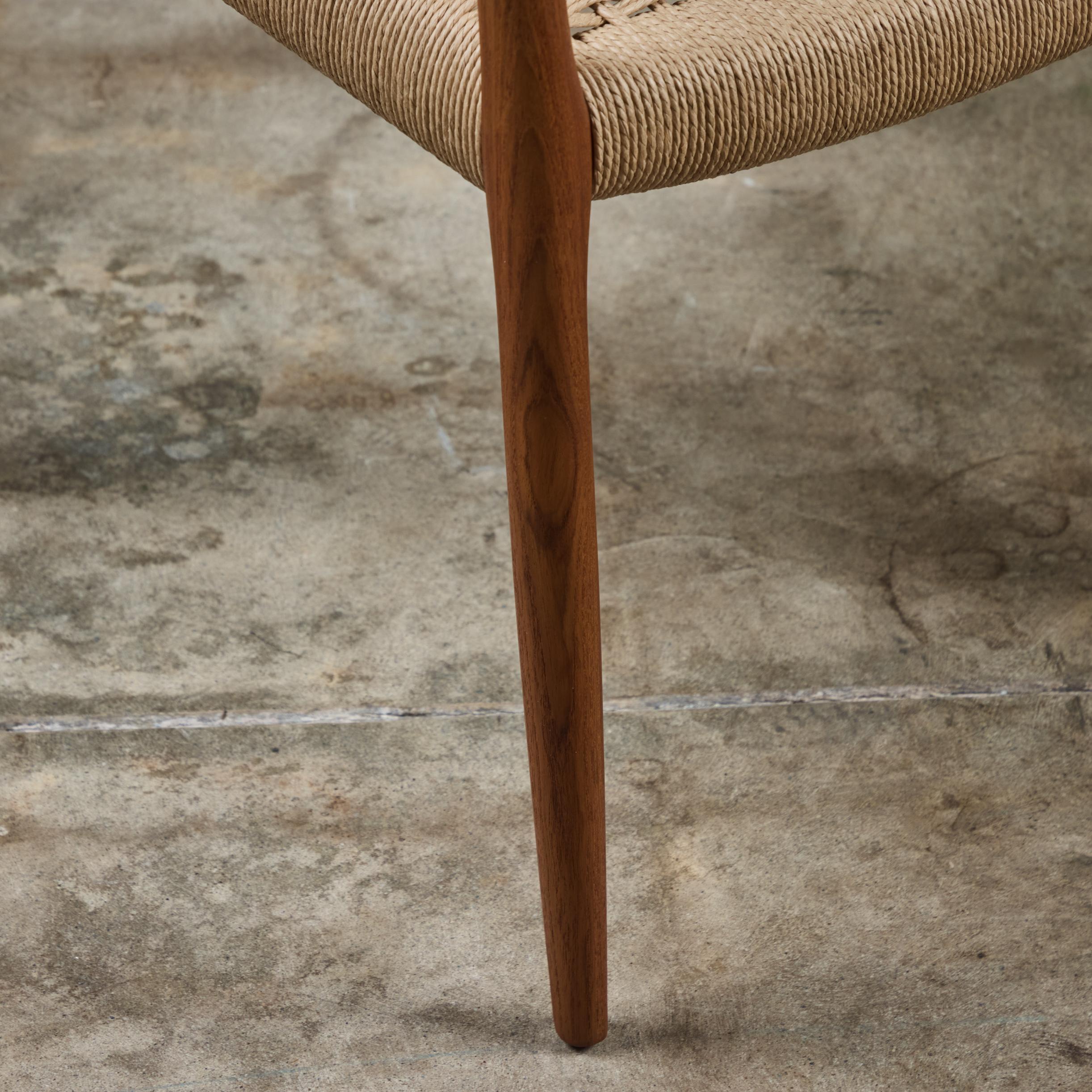Modèle 62 Fauteuil de salle à manger en teck par N.O. Møller en vente 7
