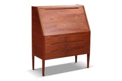 Model 63 Drop Front Teak Secretary Desk by Kai Kristiansen
