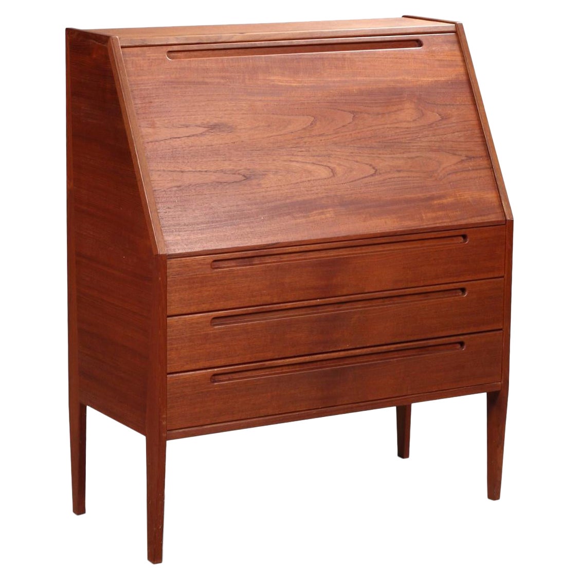 Scrivania in teak a ribalta Model 63 di Kai Kristiansen