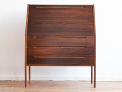 Model 63 Drop Front Teak Secretary Desk in Rosewood by Kai Kristiansen