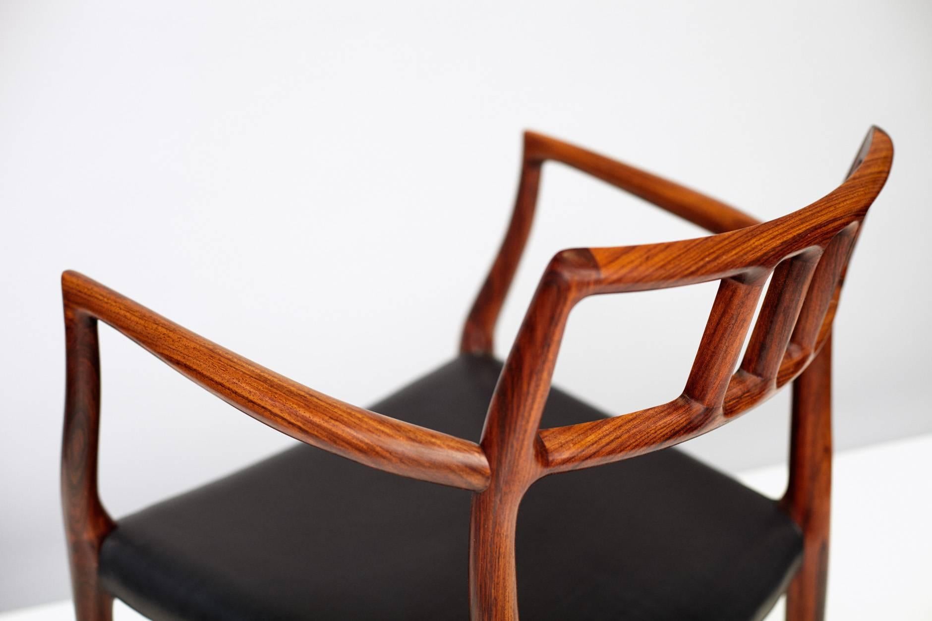 Danish Model 64 Chairs by Niels Moller