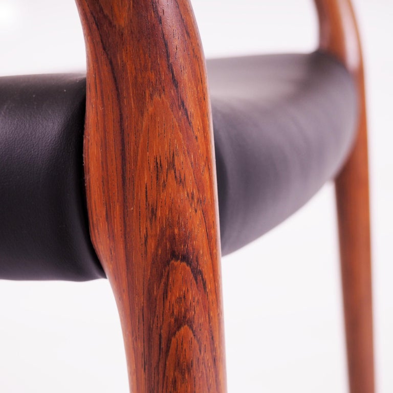 Mid-20th Century Model 64, Niels O. Møller Armchairs in Rosewood, Produced by J.L. Møller For Sale