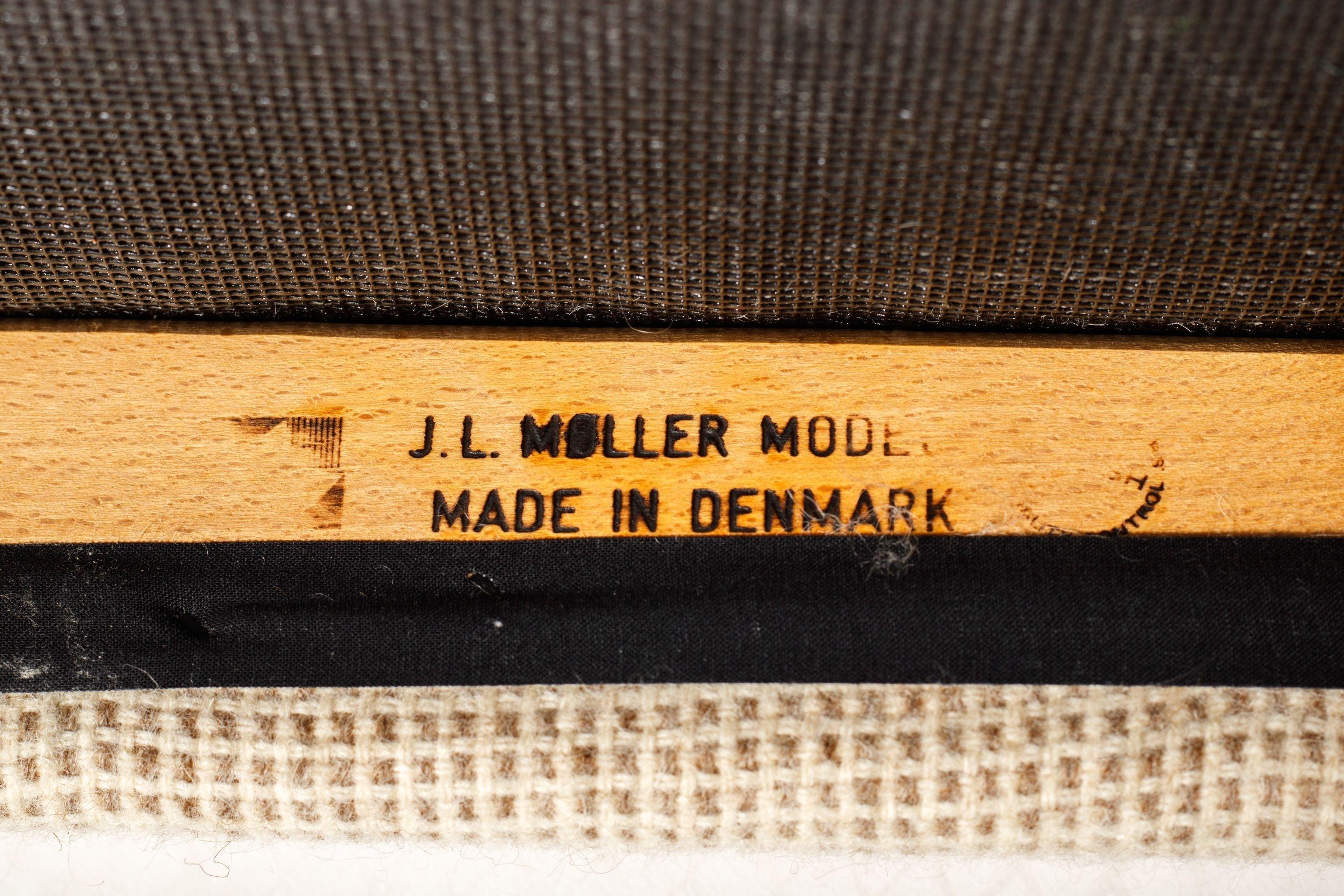 Model 65 Chair in Teak w/ Original Upholstery by Niels Moller for J.L. Mollers 4