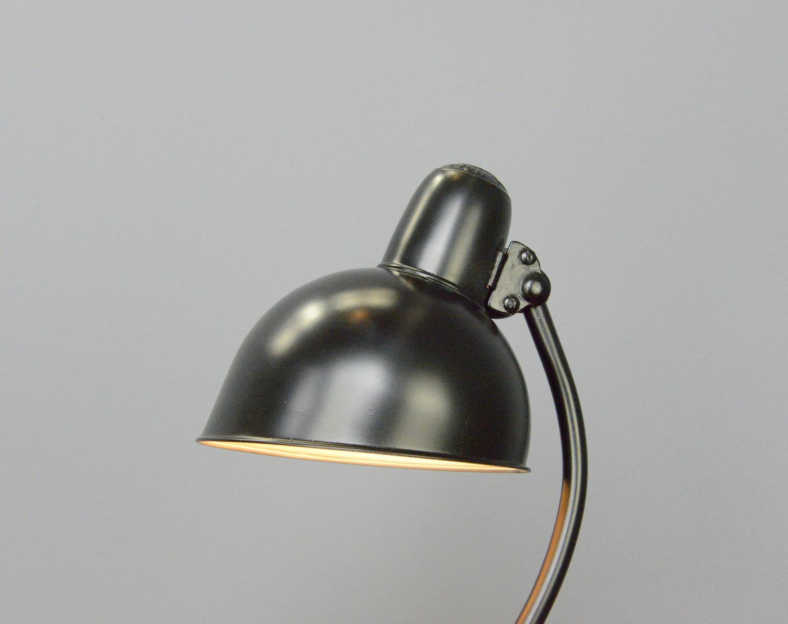 Model 6556 Table Lamp by Kaiser Idell, Circa 1930s In Good Condition In Gloucester, GB
