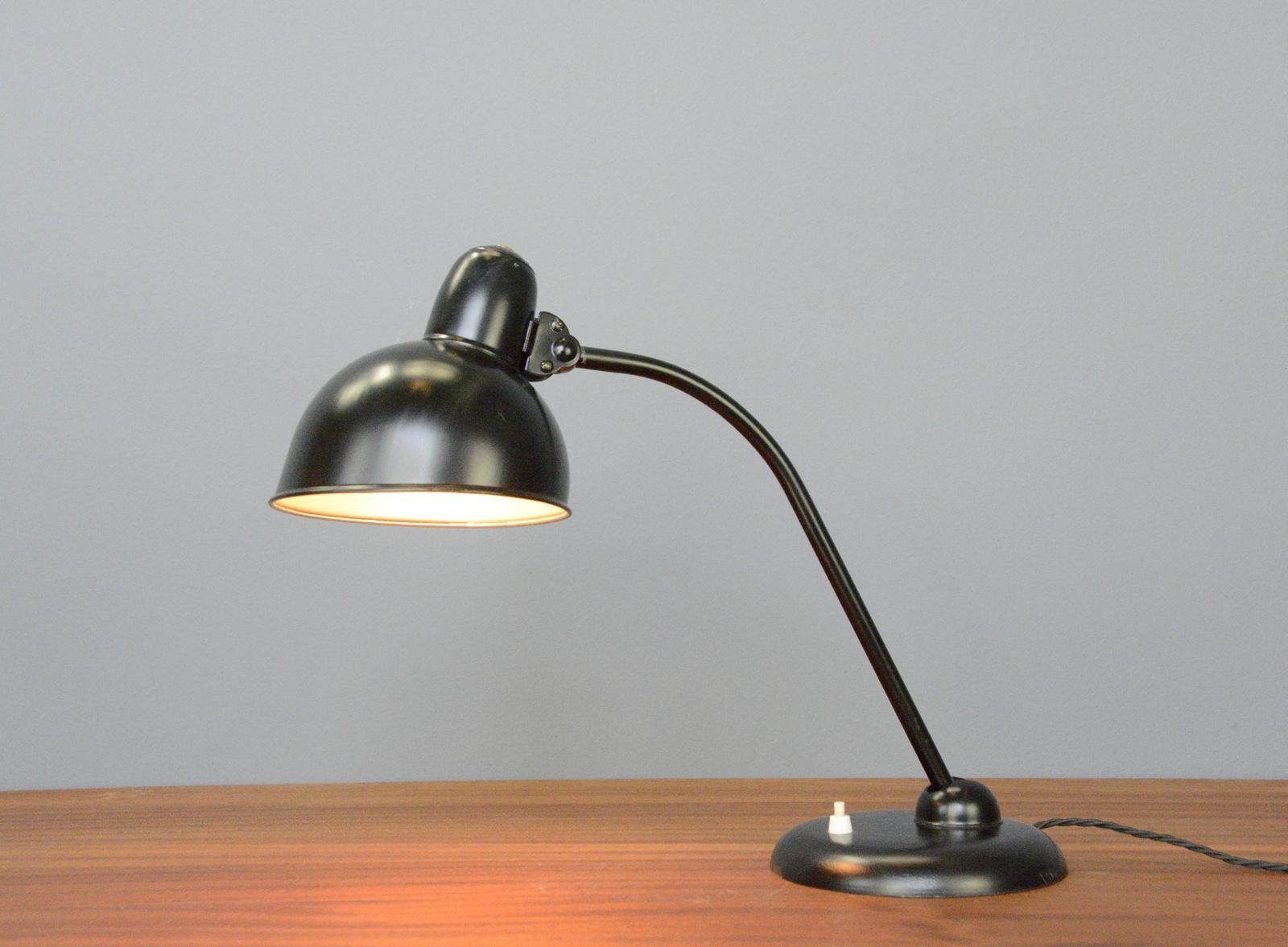 Steel Model 6556 Table Lamp by Kaiser Idell, circa 1930s