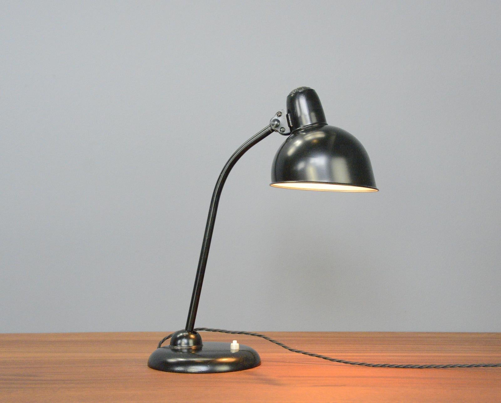 Steel Model 6556 Table Lamp by Kaiser Idell circa 1930s