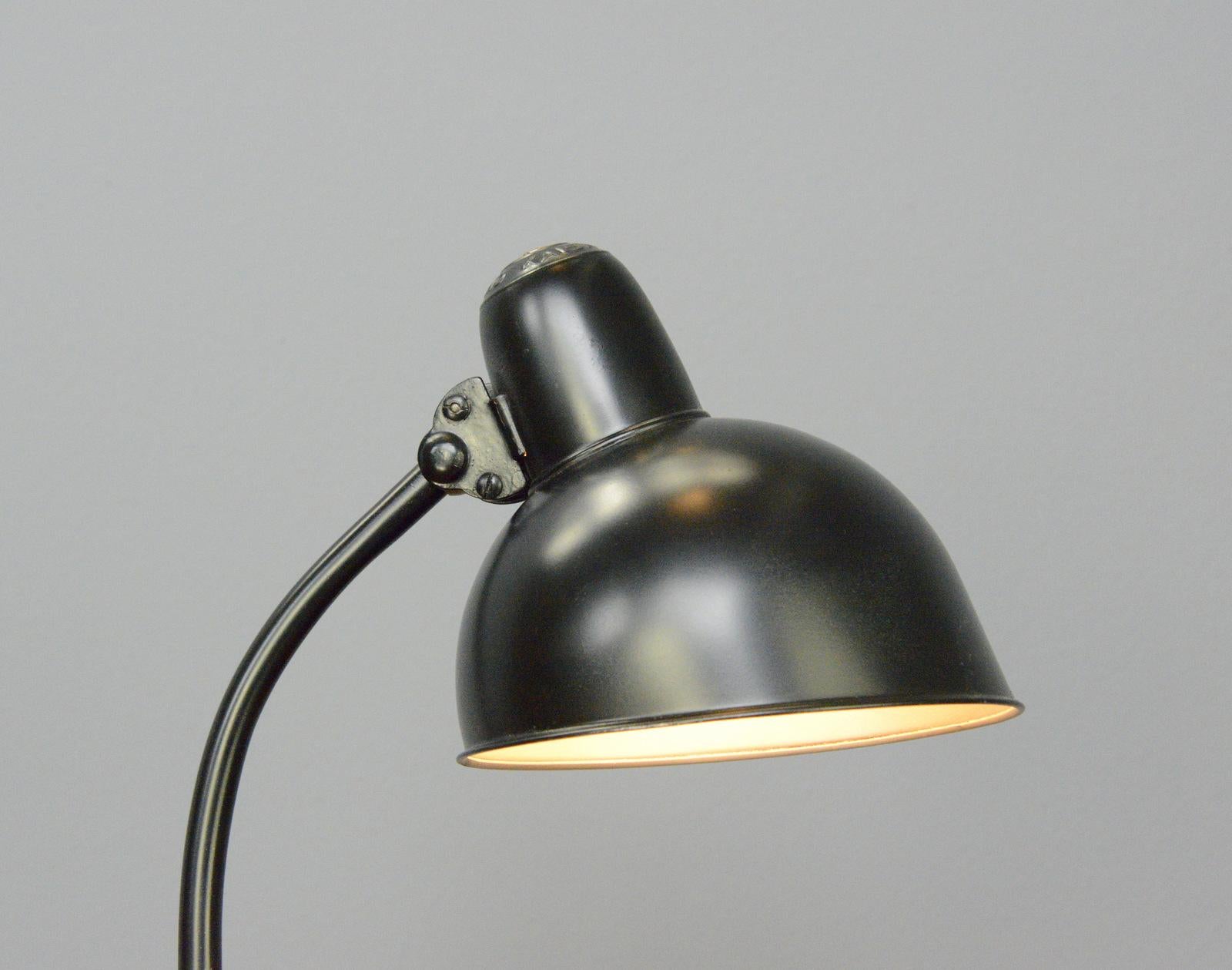 Steel Model 6556 Table Lamp by Kaiser Idell, Circa 1930s For Sale
