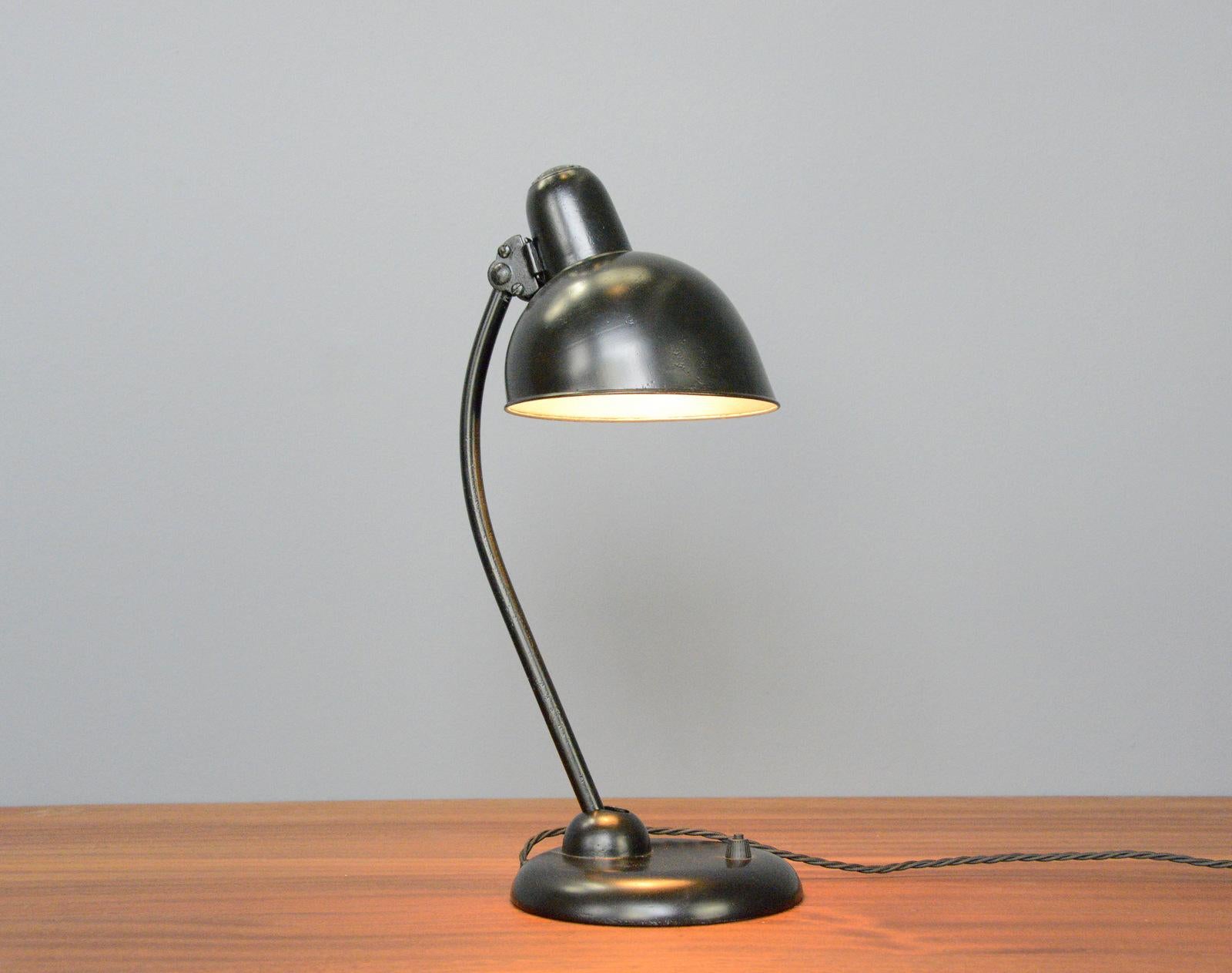 Model 6556 Table Lamp by Kaiser Jdell circa 1930s In Good Condition In Gloucester, GB