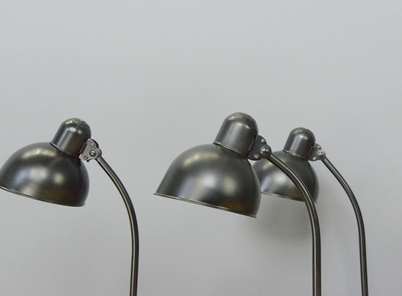 Lampes de table modèle 6556 par Kaiser Idell, vers les années 1930 4