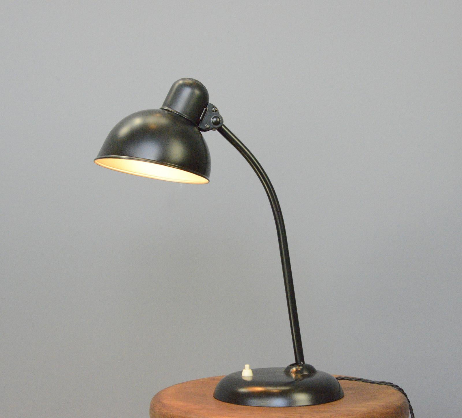 German Model 6556 Table Lamps by Kaiser Idell, circa 1930s For Sale