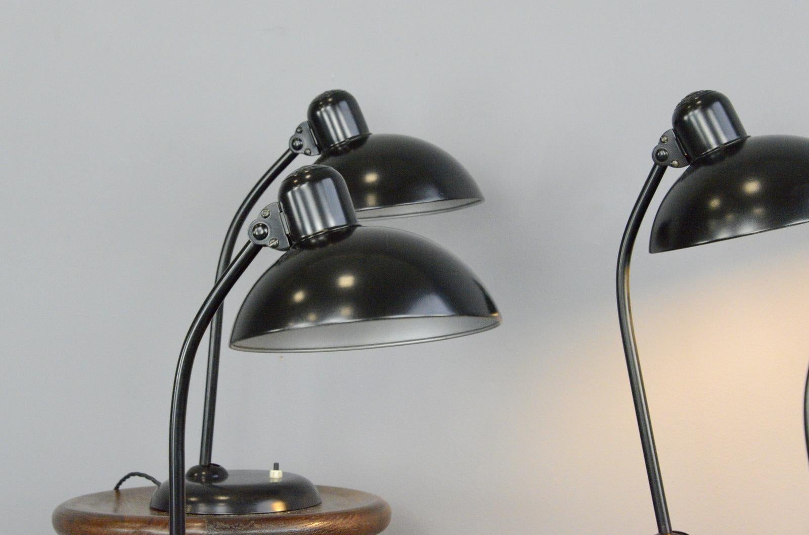 Model 6556 Table Lamps by Kaiser Idell, circa 1930s 1