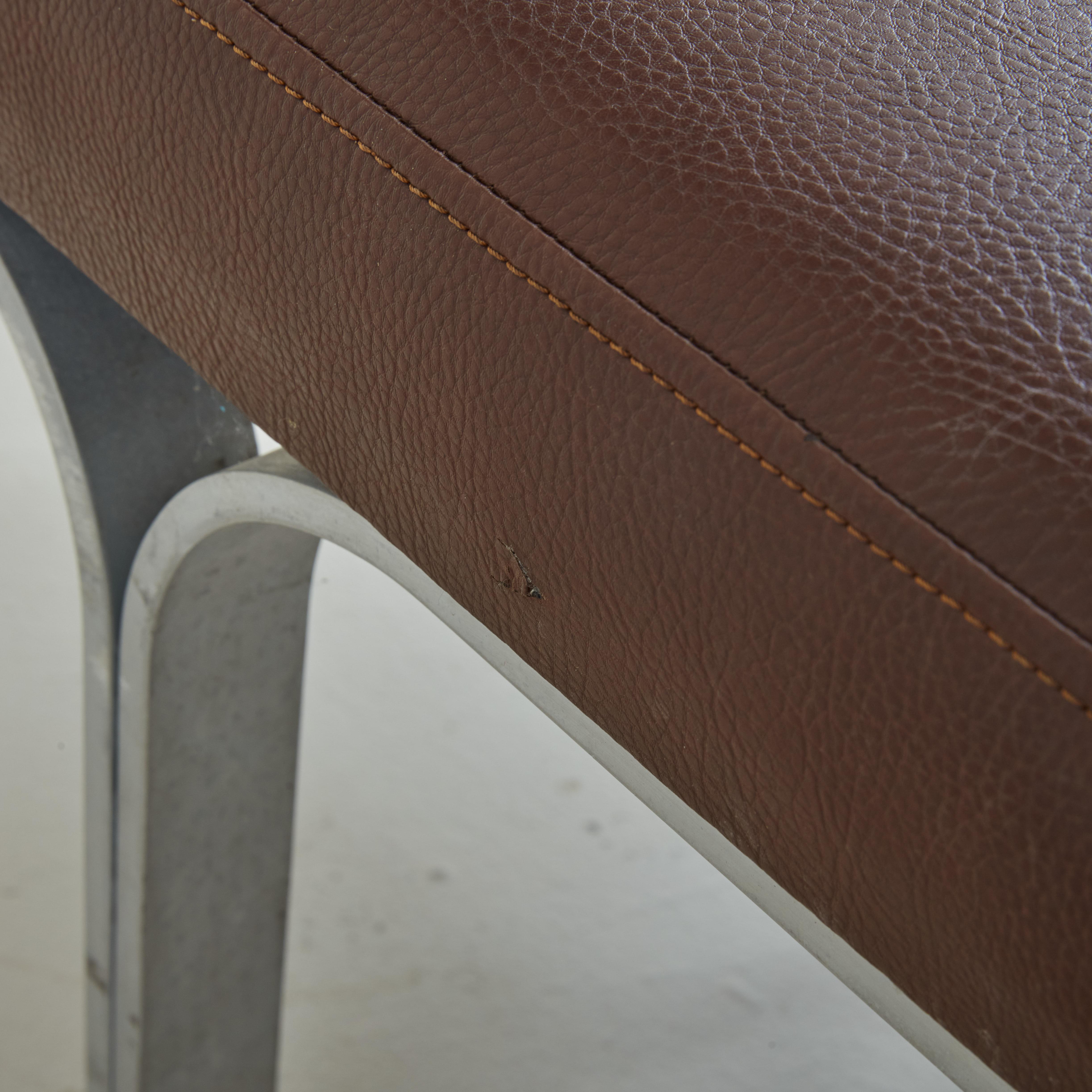 Model 656 Bench by John Behringer in Faux Leather for Fabry Associates 7