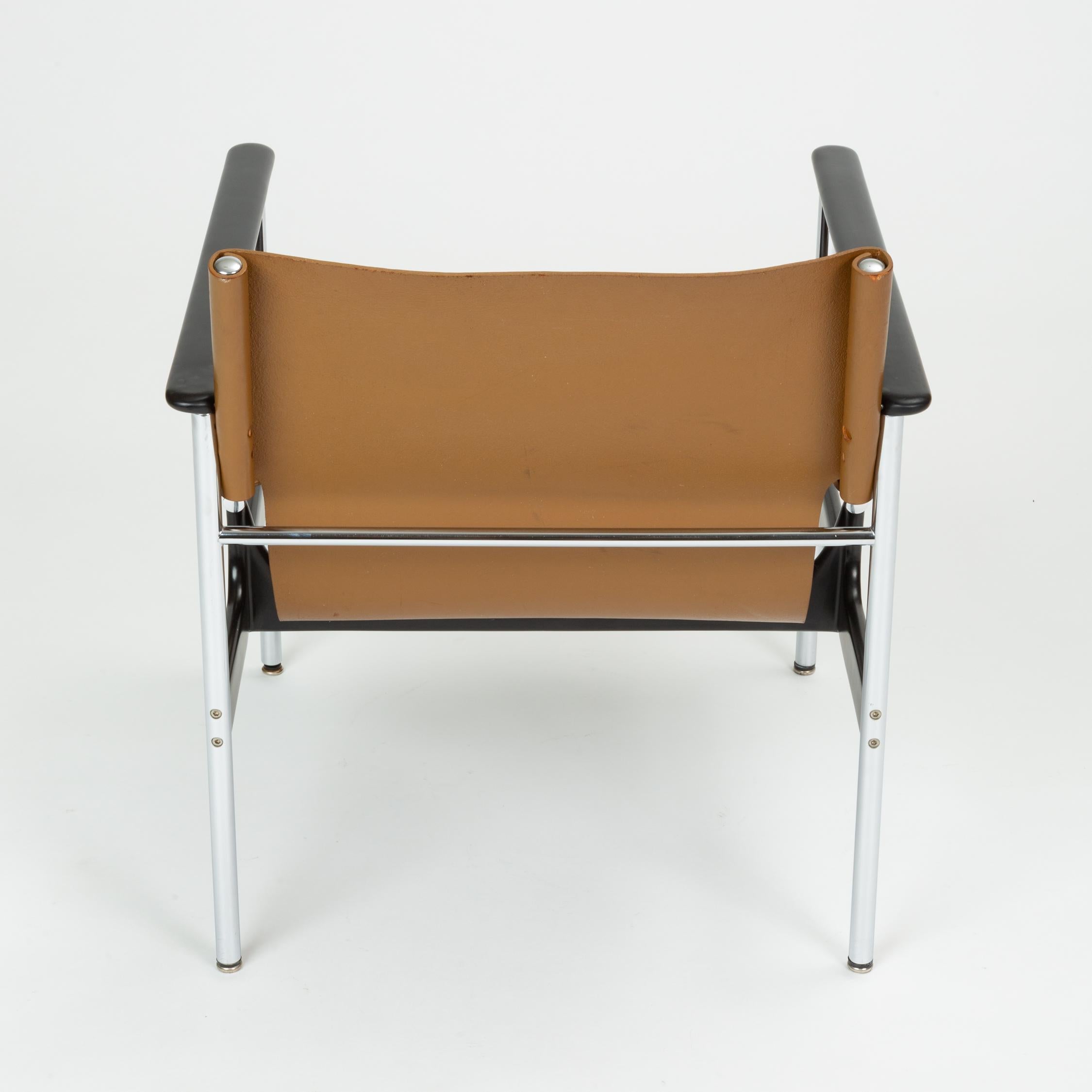 Polished Charles Pollock for Knoll Model 657 Lounge Chair