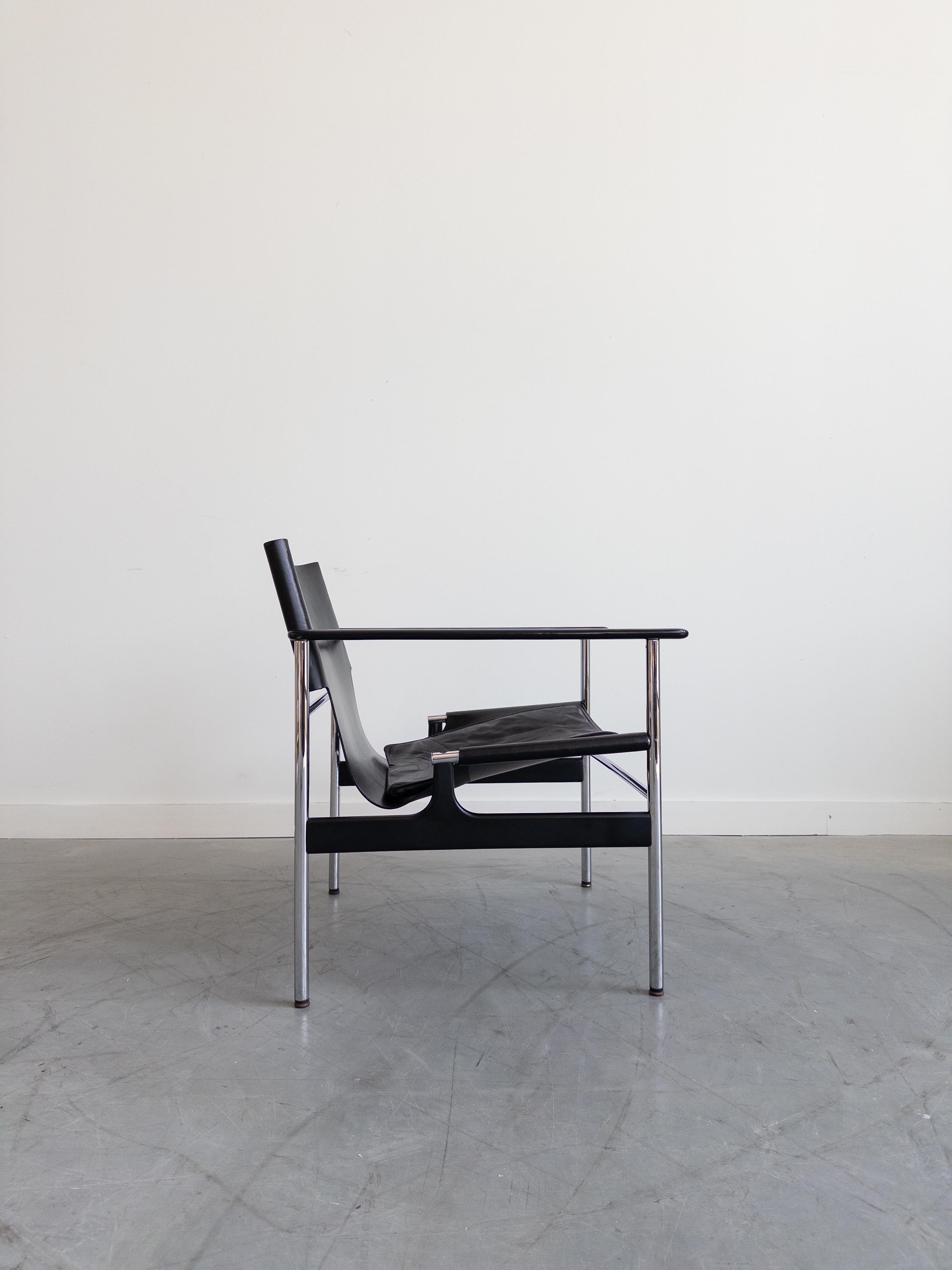 American Model 657 Sling Chair by Charles Pollock for Knoll International For Sale