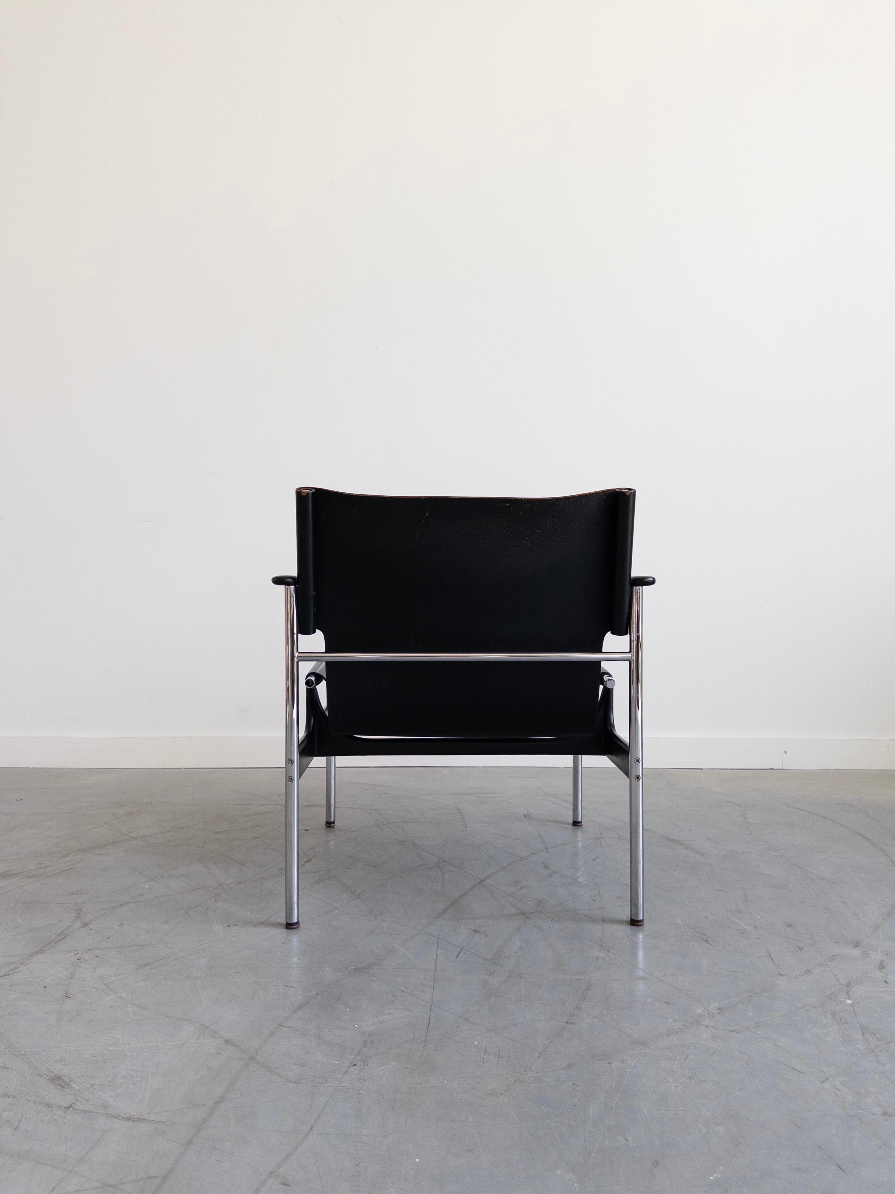 Model 657 Sling Chair by Charles Pollock for Knoll International In Good Condition For Sale In New York, NY