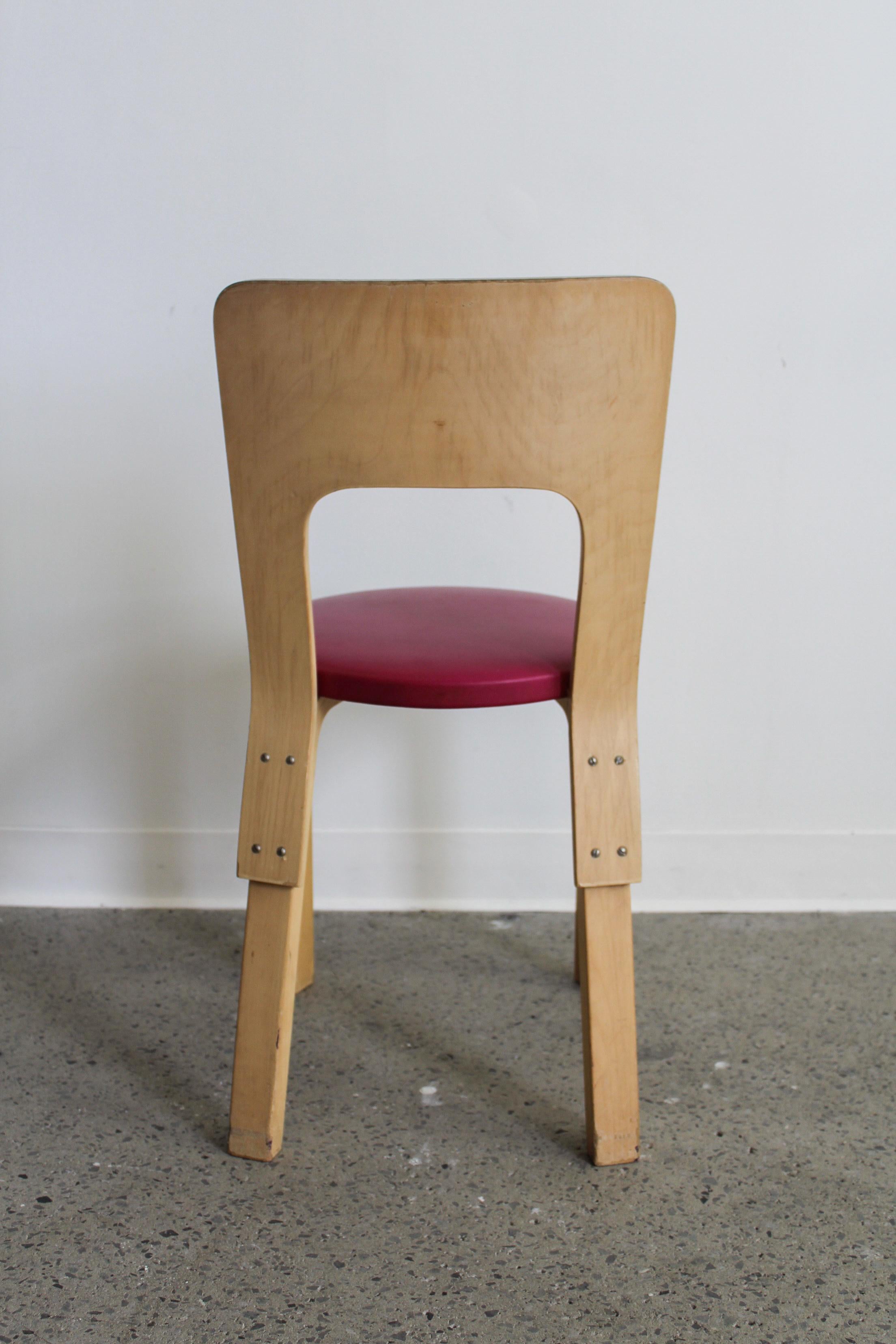 Finnish Model 66 Chair by Alvar Aalto for Artek For Sale
