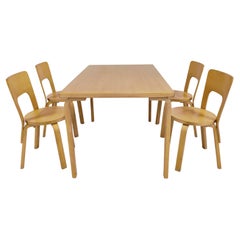 Model 66 Dining Set by Alvar Aalto for Artek, 1960s