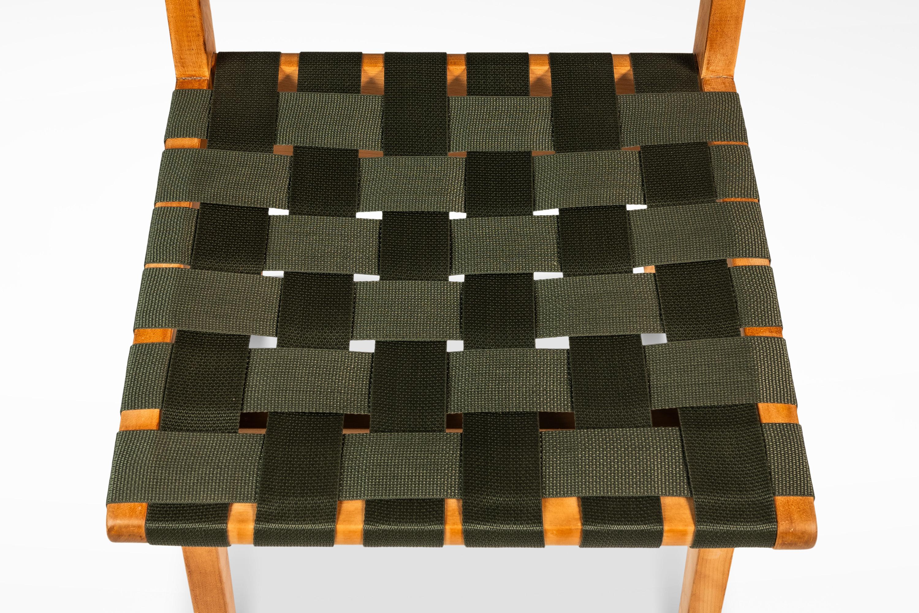 Chaise d'appoint Model 666 en bouleau et cerclage vert, Jens Risom, Knoll, États-Unis, années 1950 en vente 6