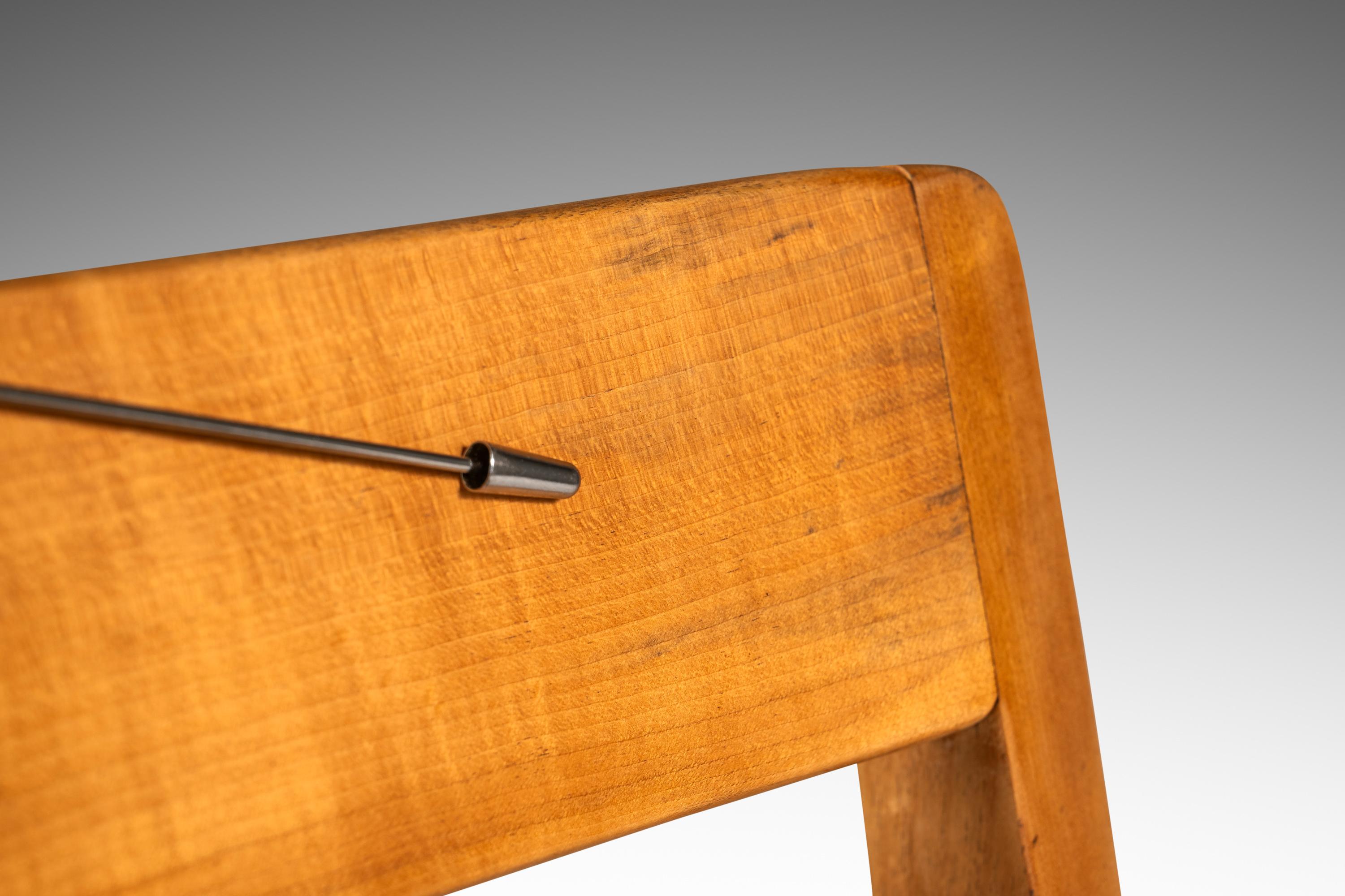 Chaise d'appoint Model 666 en bouleau et cerclage vert, Jens Risom, Knoll, États-Unis, années 1950 en vente 7
