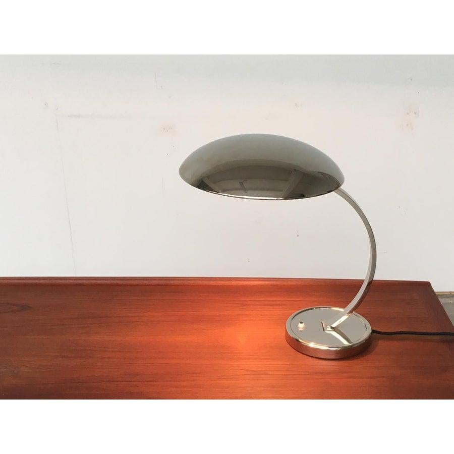 Metal Model 6751 Chrome Table Lamp by Christian Dell, 1950s For Sale