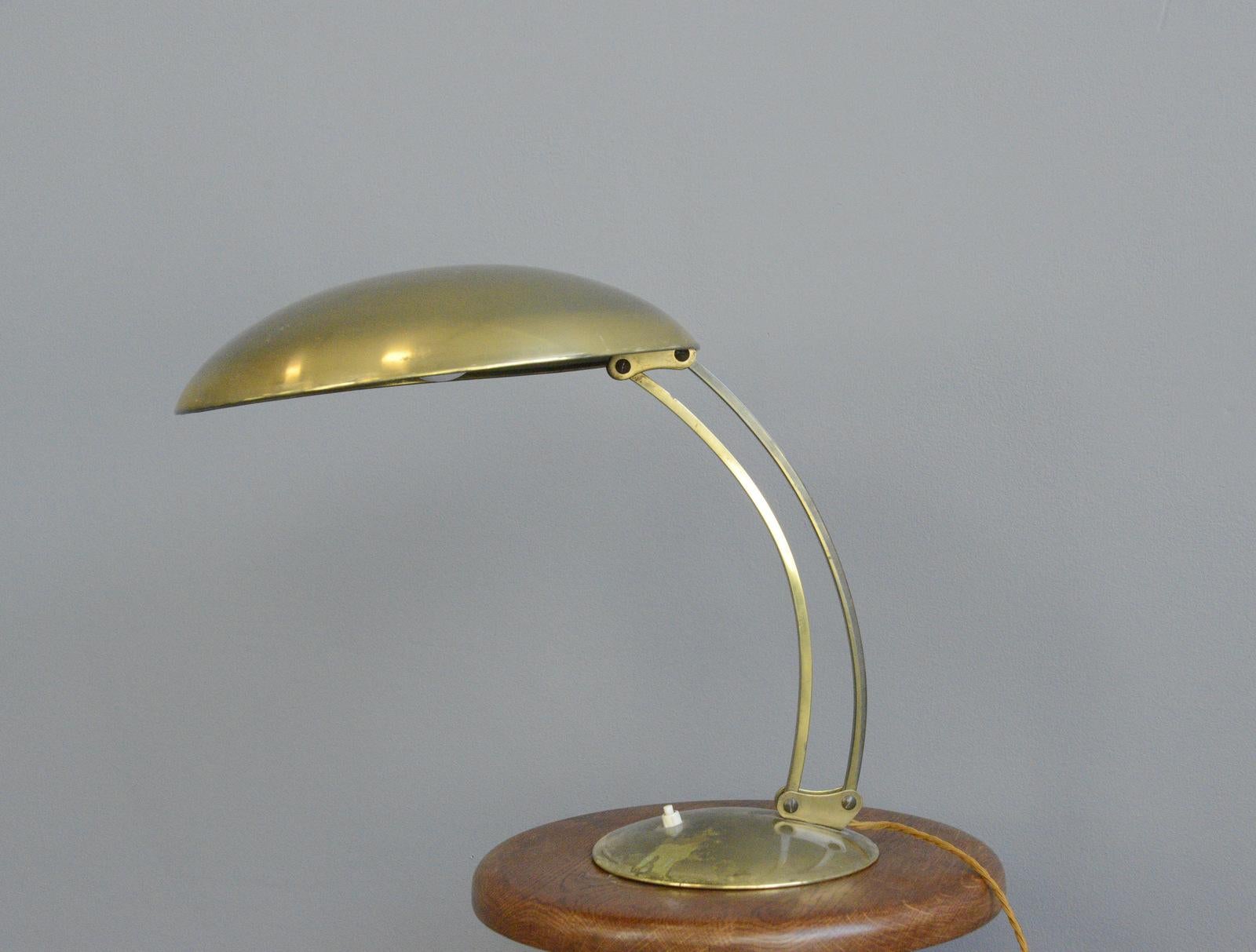 Mid-20th Century Model 6764 Brass Table Lamp by Kaiser Idell, circa 1940s