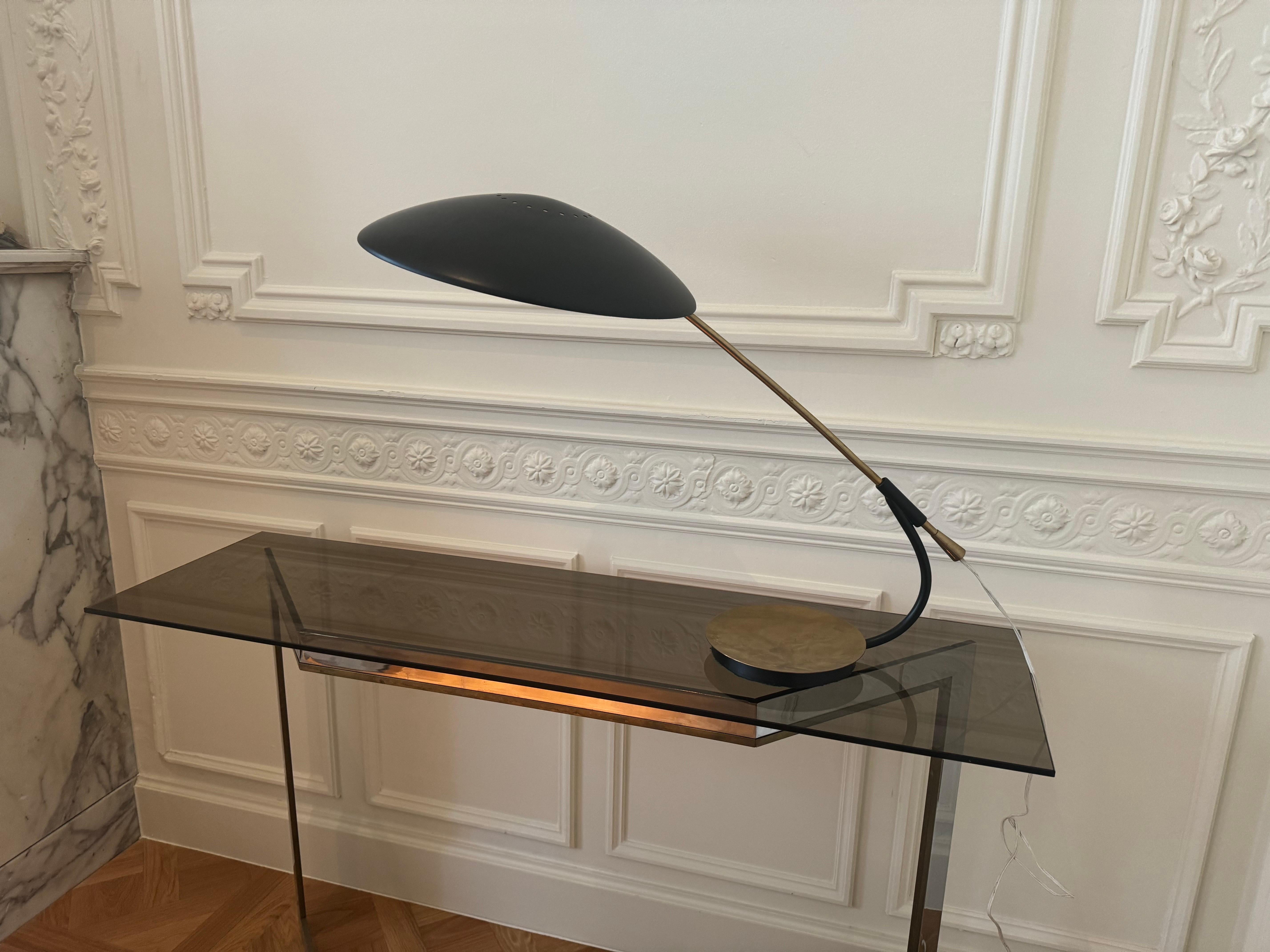 Lámpara de escritorio Model 6775 de Christian Dell para Kaiser Idell, Alemania, años 50 Metal en venta
