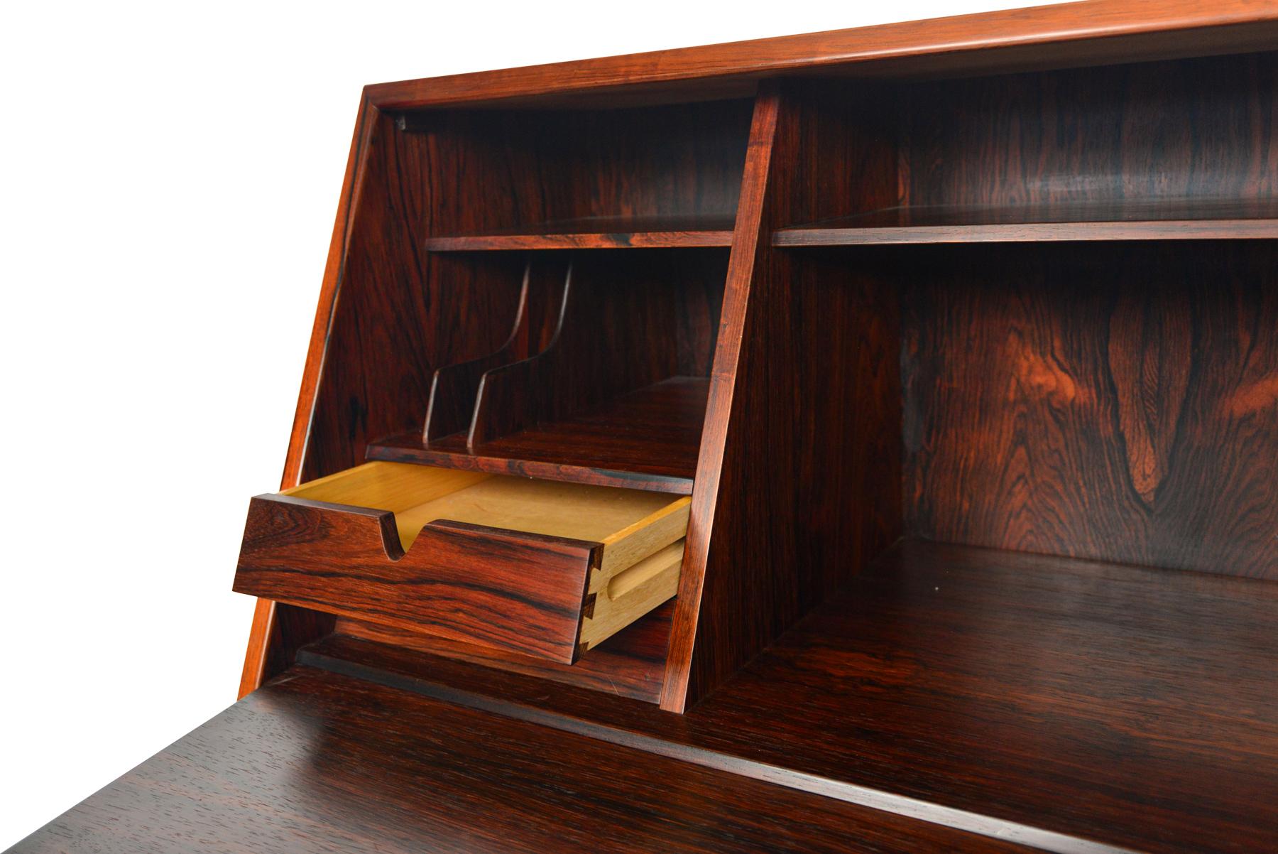 20th Century Model 68 Rosewood Secretary Desk by Arne Wahl Iversen