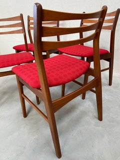 Model 68 Teak Dining Chairs by Faldsled Chairs & Furniture Factory, Denmark