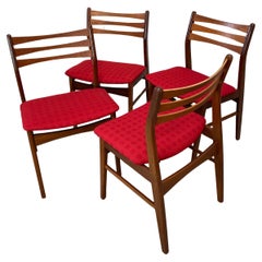Model 68 Teak Dining Chairs by Faldsled Chairs & Furniture Factory, Denmark