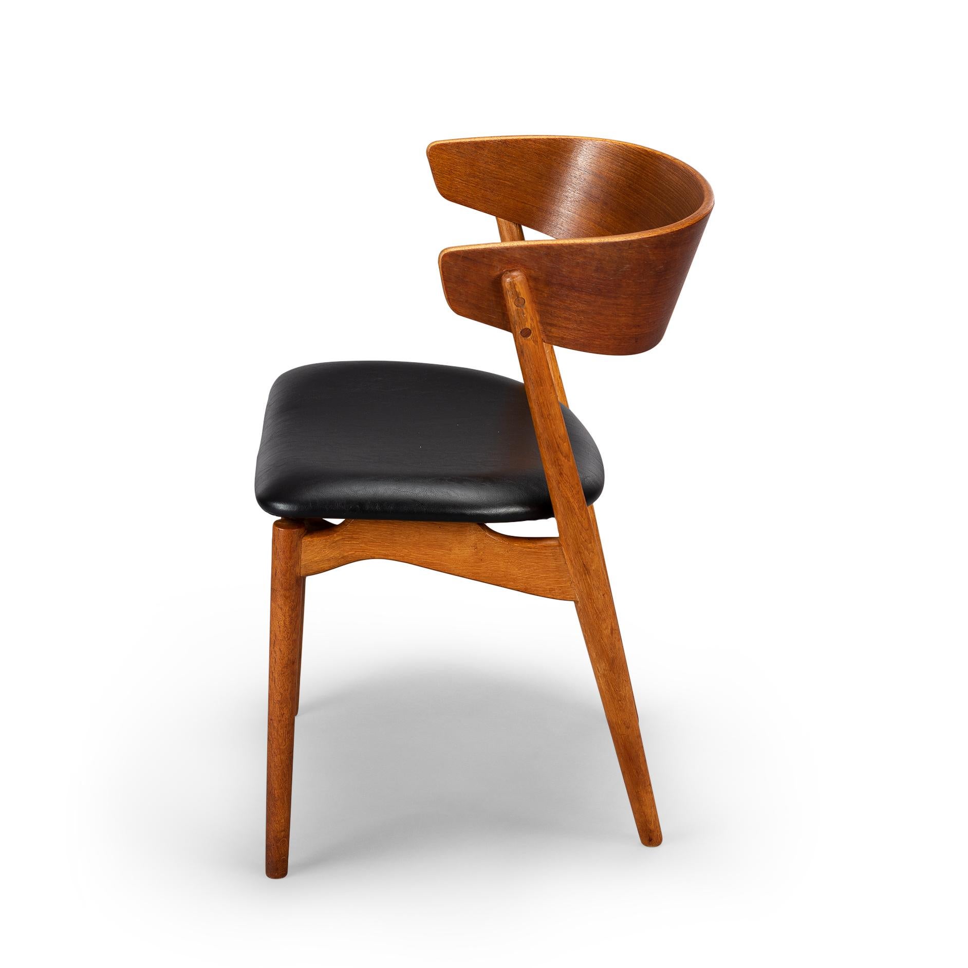 Mid-20th Century Model 7 Dining Chair by Helga Sibast for Sibast Møbler, 1950s