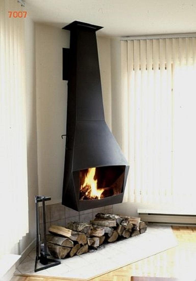Late 20th Century Model 7007 Wall Fireplace from Don-Bar Design, 1970s