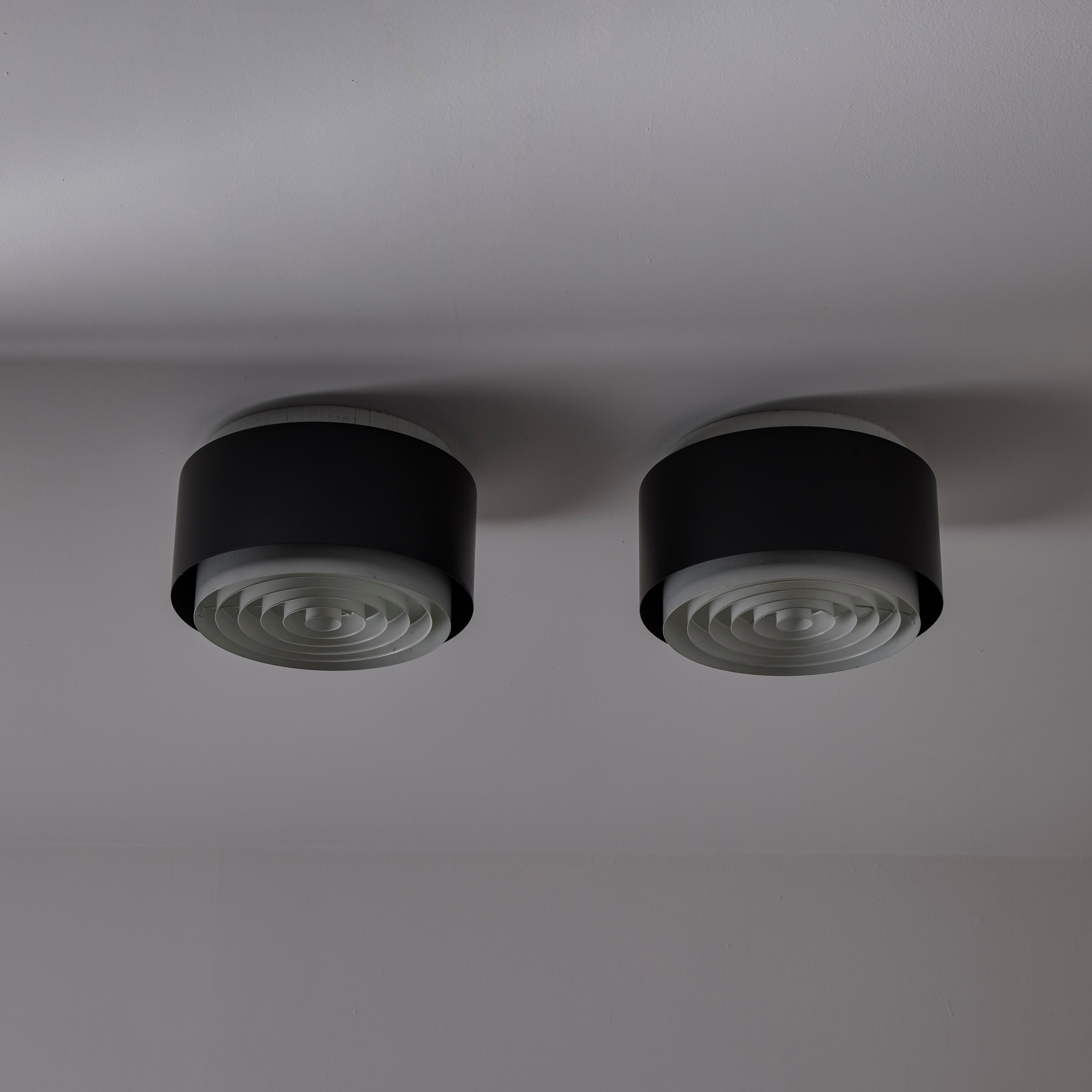 Modelo 71-170 Flushmounts de Lisa Johansson-Pape para Stockholm Orno Moderno de mediados de siglo en venta