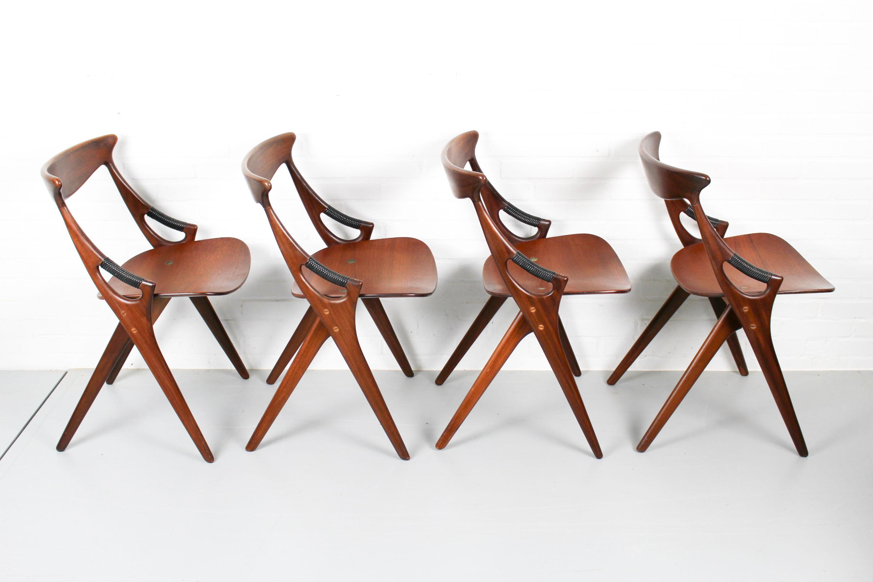 20th Century Model 71 Chairs by Arne Hovmand Olsen for Mogens Kold, 1950s, Set of 4