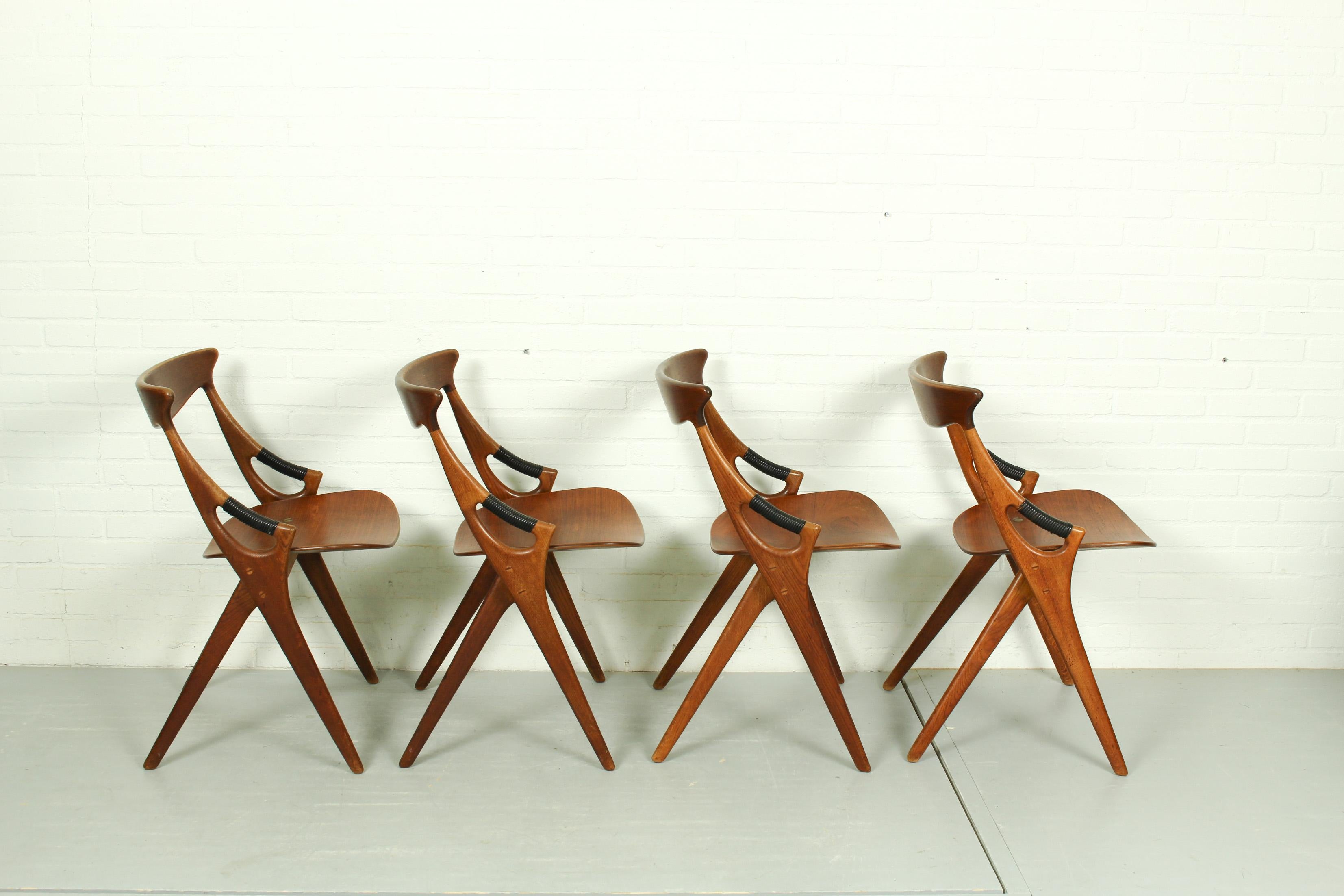 20th Century Model 71 Chairs by Arne Hovmand Olsen for Mogens Kold, 1950s, Set of 4