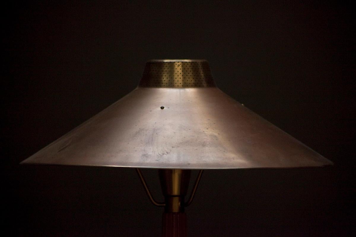 Swedish Model 716 Brass Table Lamp by Hans Bergstrom for Ateljé Lyktan