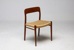 Model #75 Chair, Niels Møller, JL Møllers Møbelfabrik, Denmark, 1960