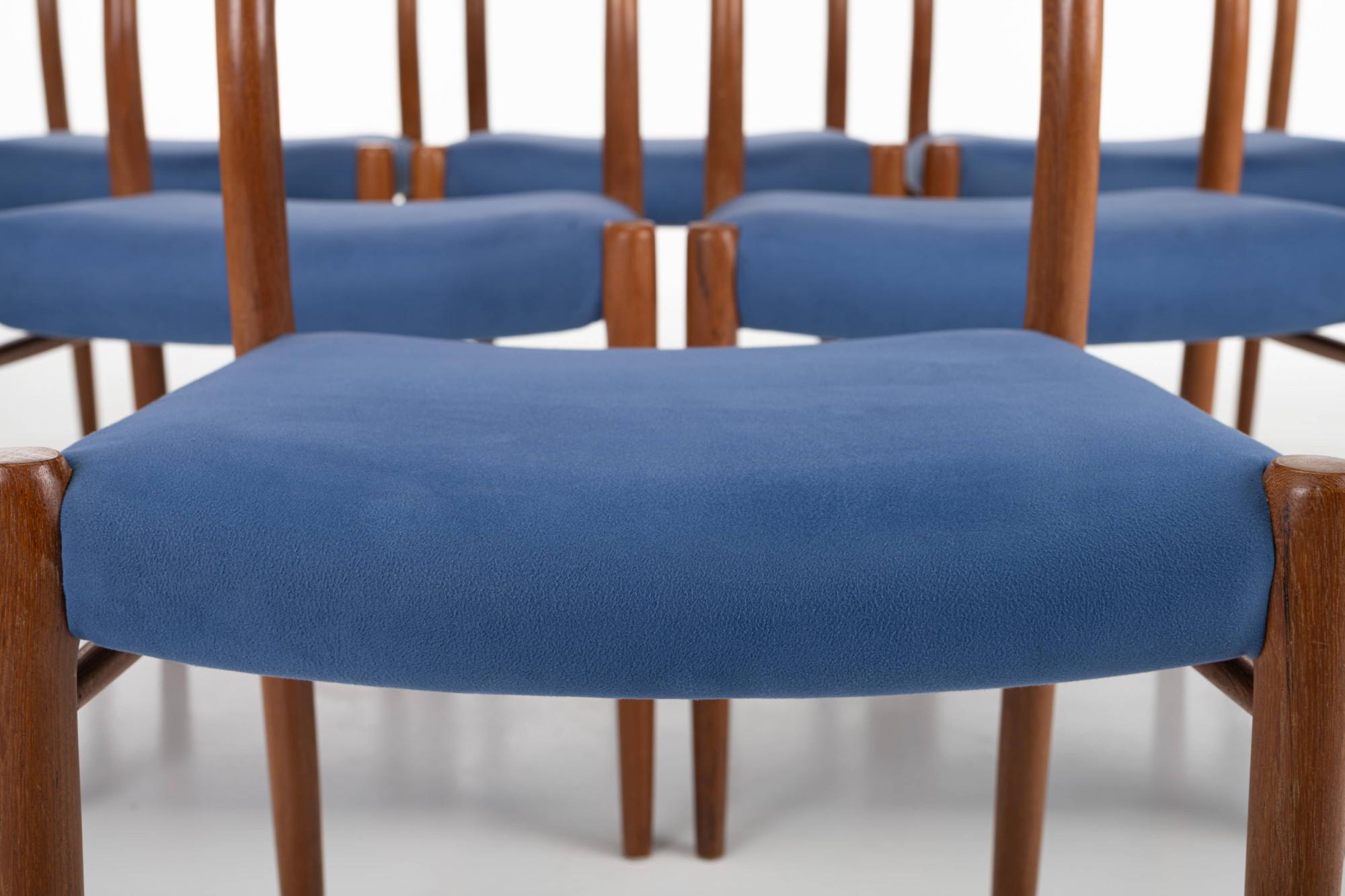 Danish Model 75 Dining Chairs by Niels Otto Møller for J.L. Møllers Møbelfabrik