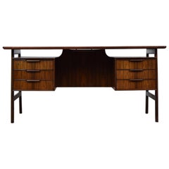 Model 75 Writing Desk by Gunni Omann for Omann Jun Mobelfabrik, Denmark 1960s