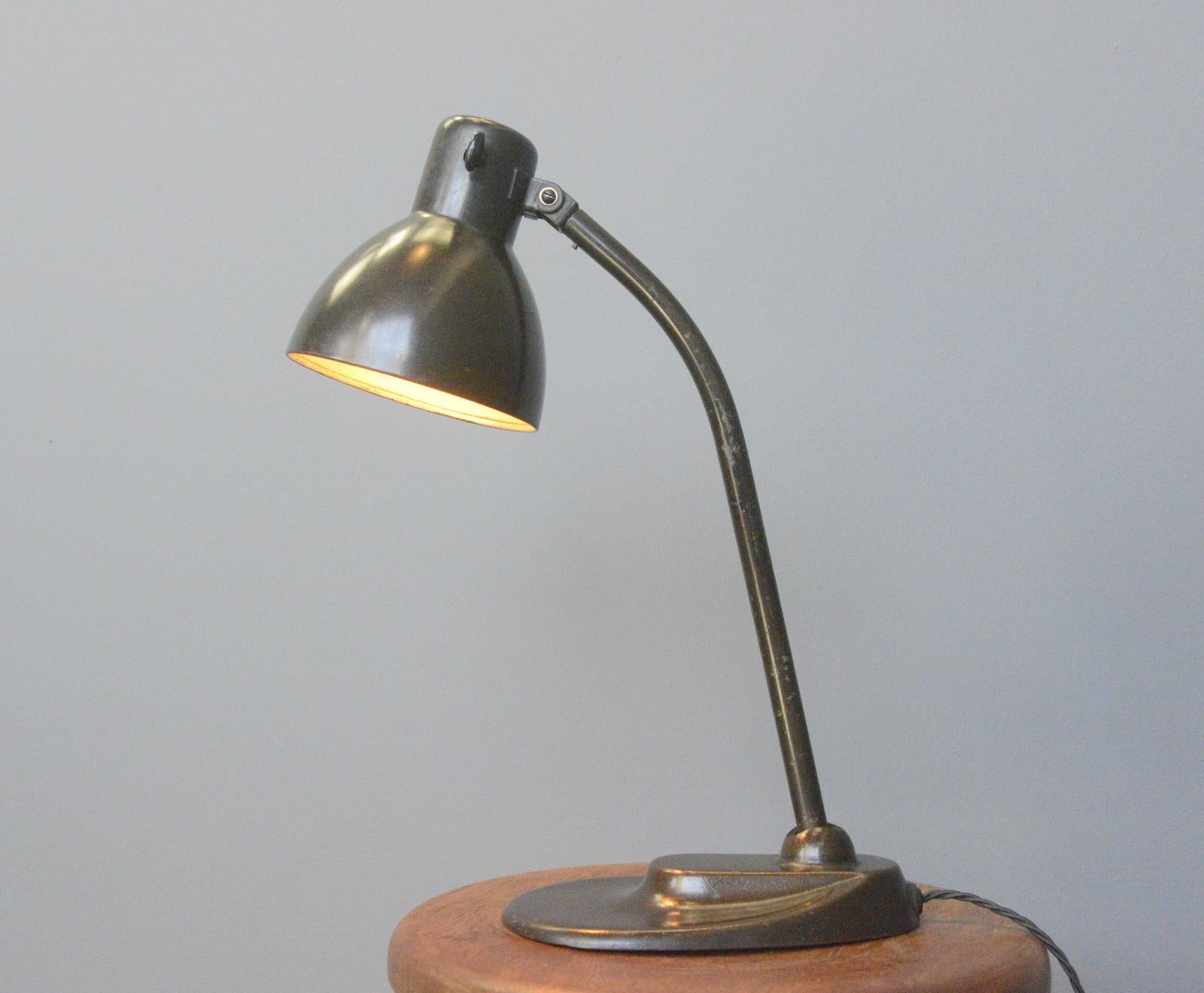 Milieu du XXe siècle Lampe de bureau modèle 752 de Kandem, vers les années 1930 en vente
