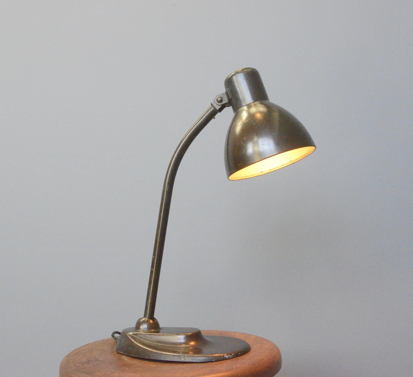 Acier Lampe de bureau modèle 752 de Kandem, vers les années 1930 en vente